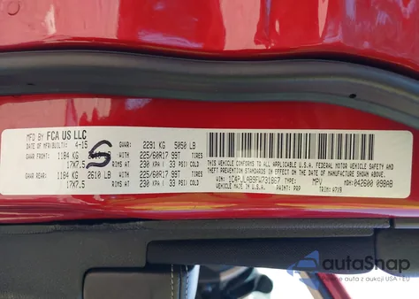 2015 Jeep Cherokee Sport from USA, damaged, VIN 1C4PJLAB9FW731867